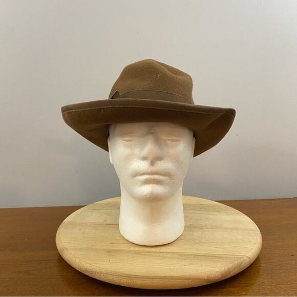 Banana Republic Safari & Travel Co. Vintage 100%‎ Wool Fedora Hat Indiana Jones main image 11